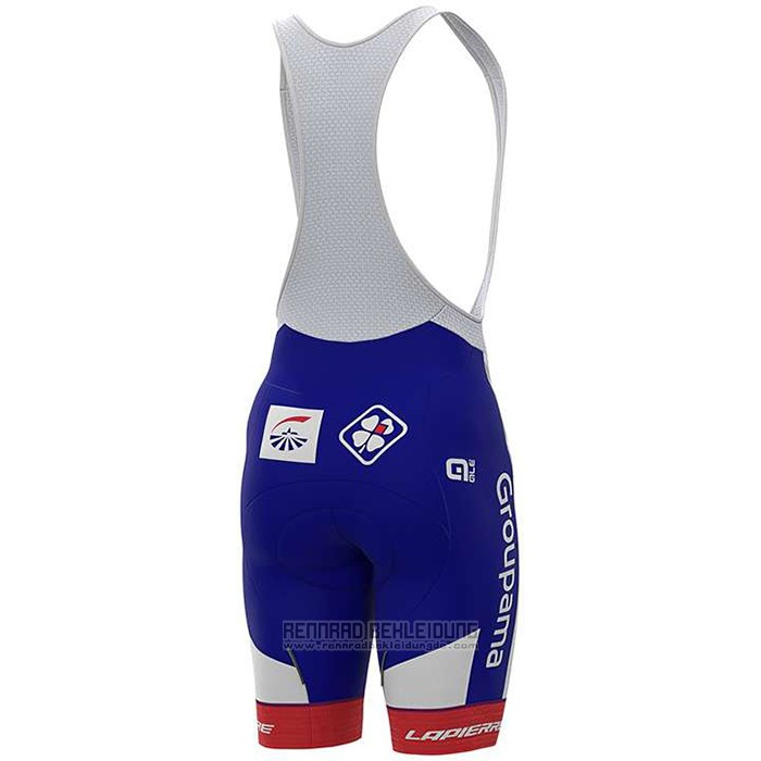 2020 Fahrradbekleidung Groupama-FDJ Rot Blau Trikot Kurzarm und Tragerhose - zum Schließen ins Bild klicken